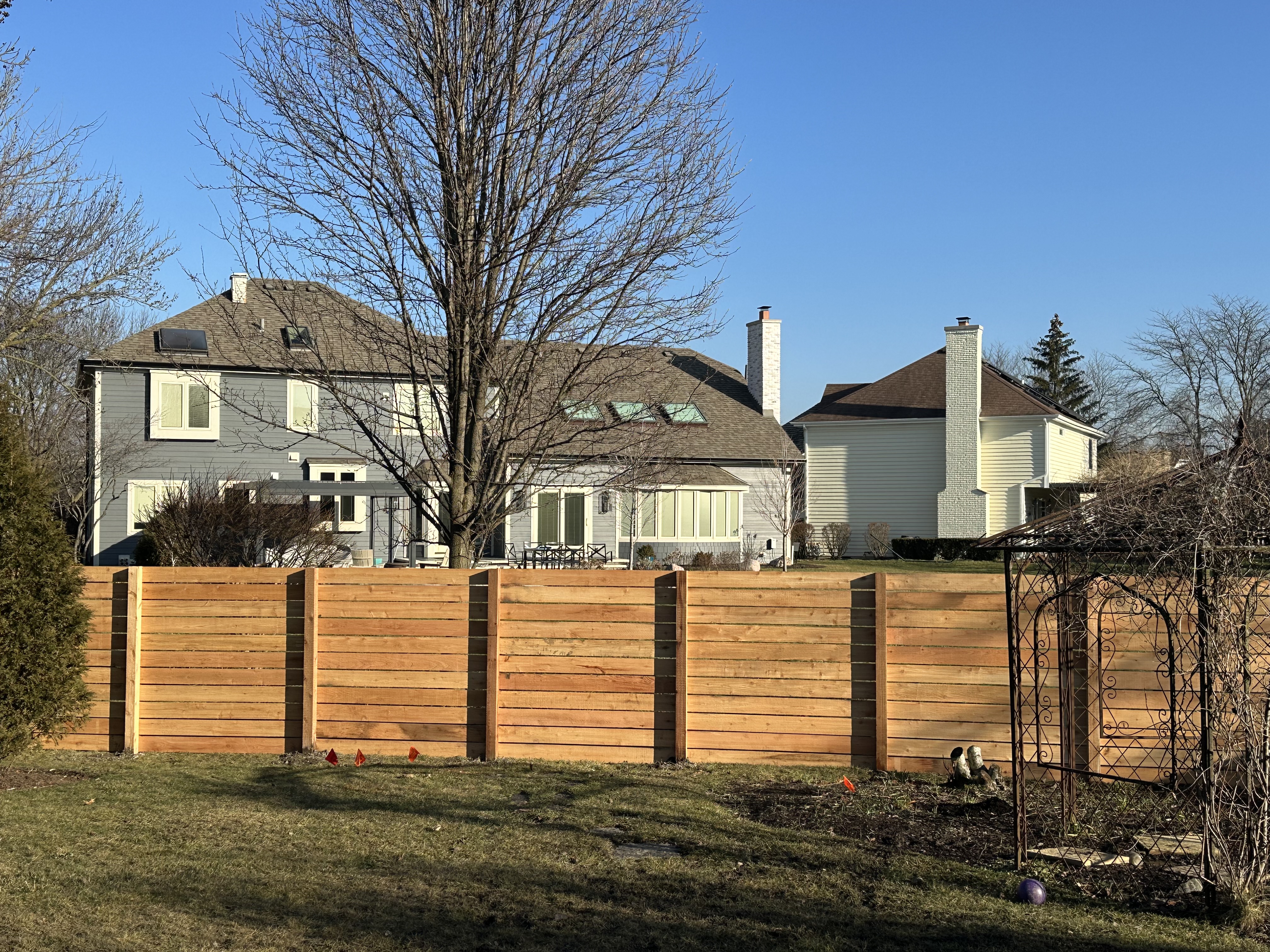 arched wood gate